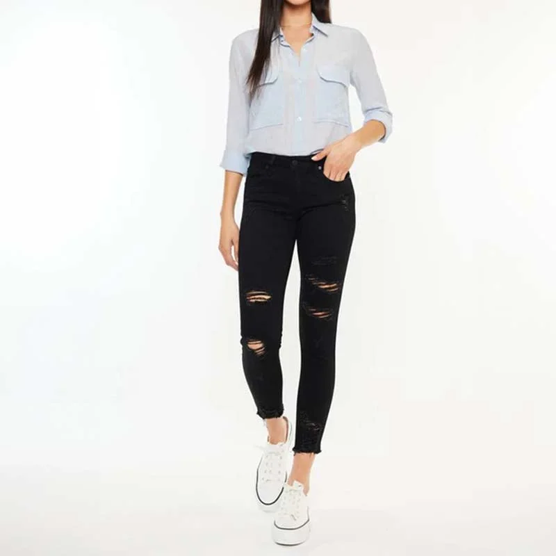 Women's Formal Clothes The Hazy Mid Rise Skinny Jeans