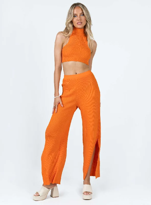 Women's Clothing Boutique Terrell Set Orange