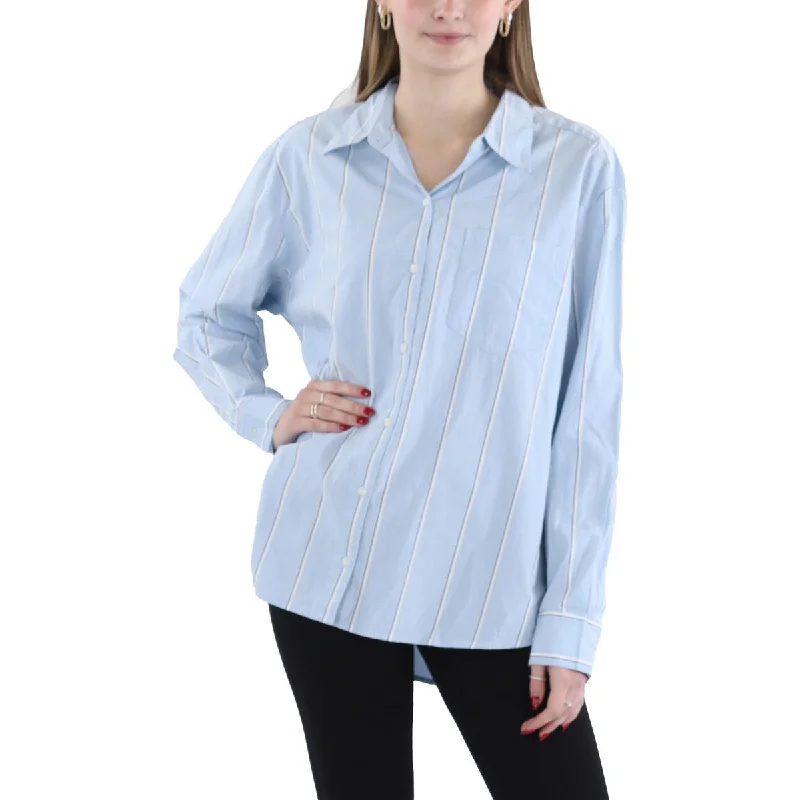 Luxury Fashion Womens Relaxed Collar Button-Down Top