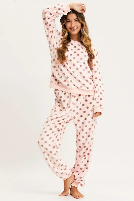 Limited Time Offer Polka Dot Loungewear Pants