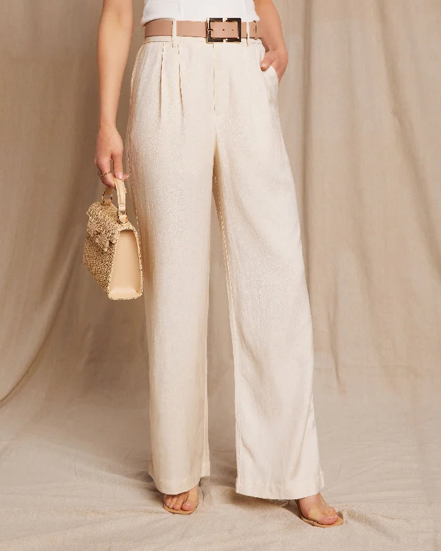 Trendy Street Style Clothing Cali Linen Pocketed Trouser