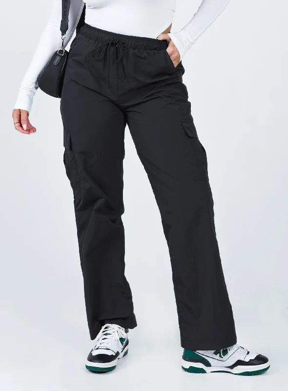 Unbeatable Deals Flossie Parachute Pants Black