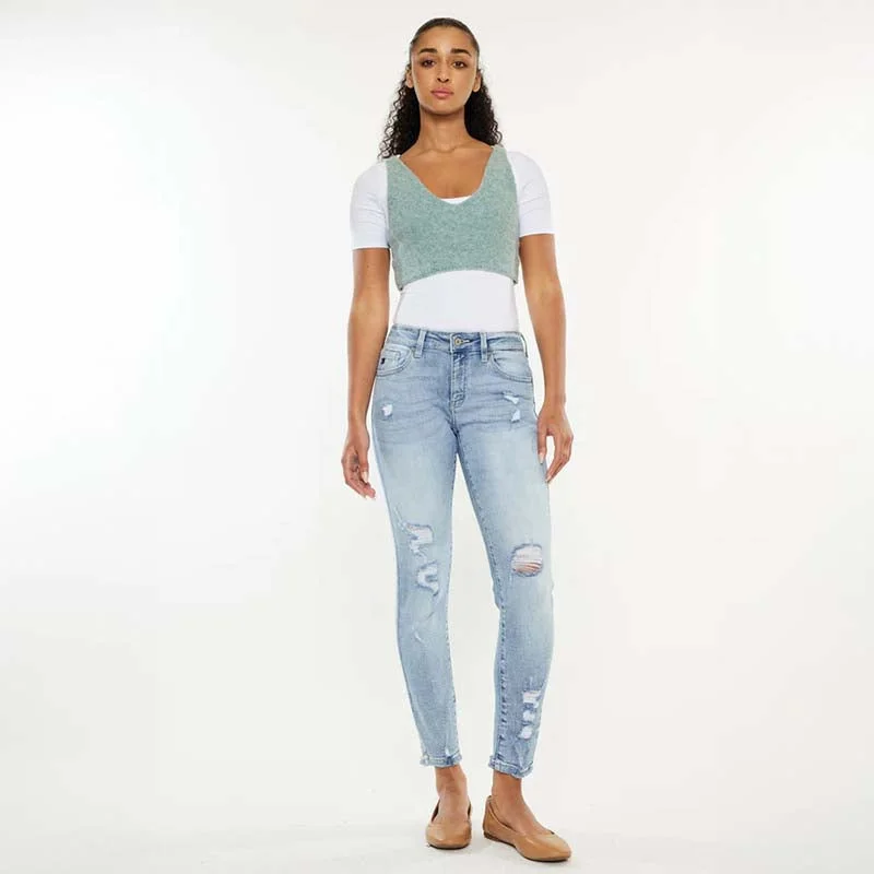 Women's Everyday Clothes The Kaleigh Mid Rise Skinny Jeans
