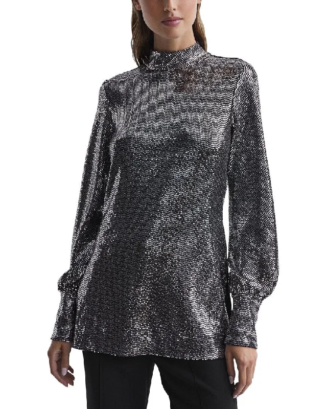 Fashion Essentials Reiss Ariana Sequin Occasion Top