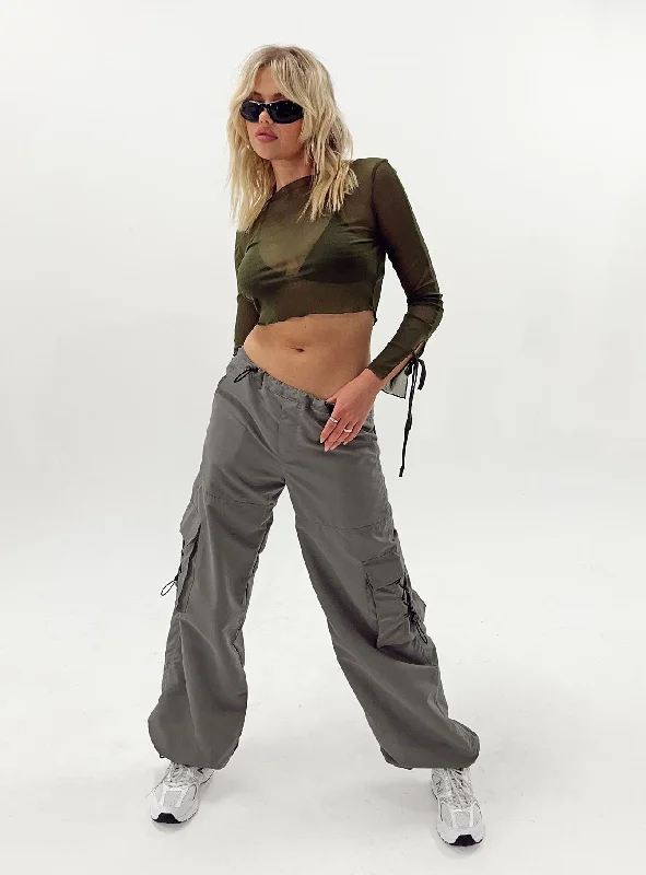 Free Spirited Fashion Motel Fabio Trouser Grey