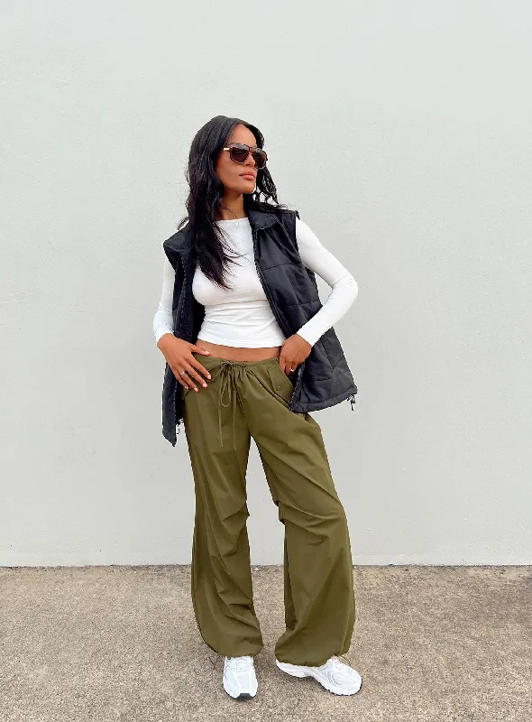 Classic Women's Fashion Somers Parachute Pant Khaki