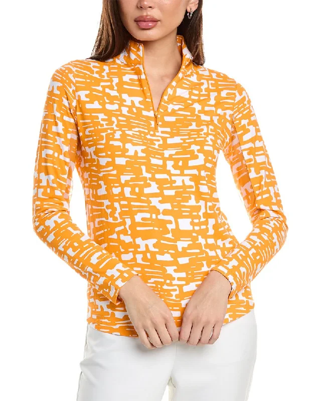 Vibrant Femme Fashion IBKUL Mock Neck Top