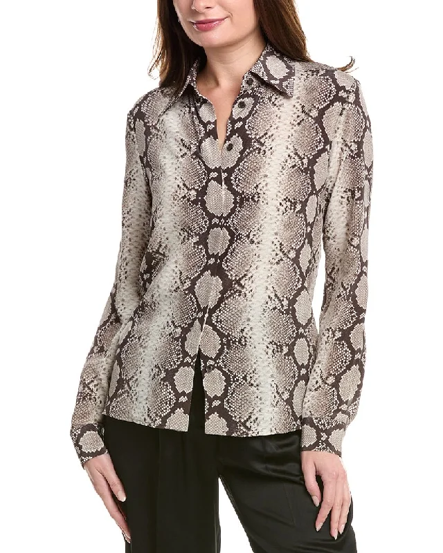 Women Apparel Michael Kors Collection Hansen Silk Top