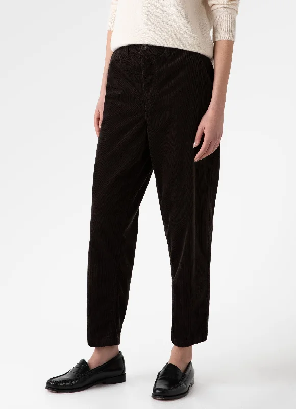 Women's Clothing For Casual Outings Women's Corduroy Trouser in Coffee