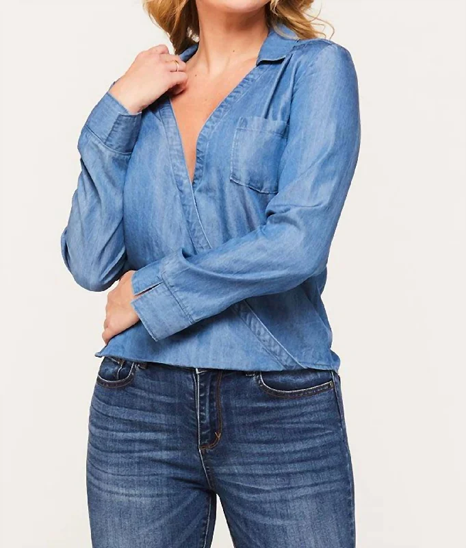 Online Boutiques Clothing Meet The Teacher Top In Blue