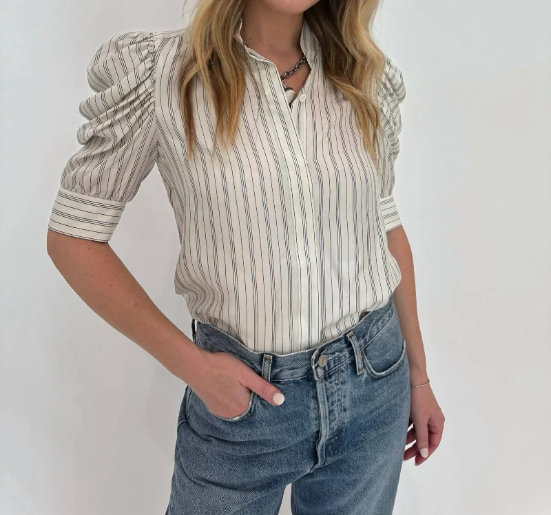 Trendy Styles Gillian Top In Cream Multi