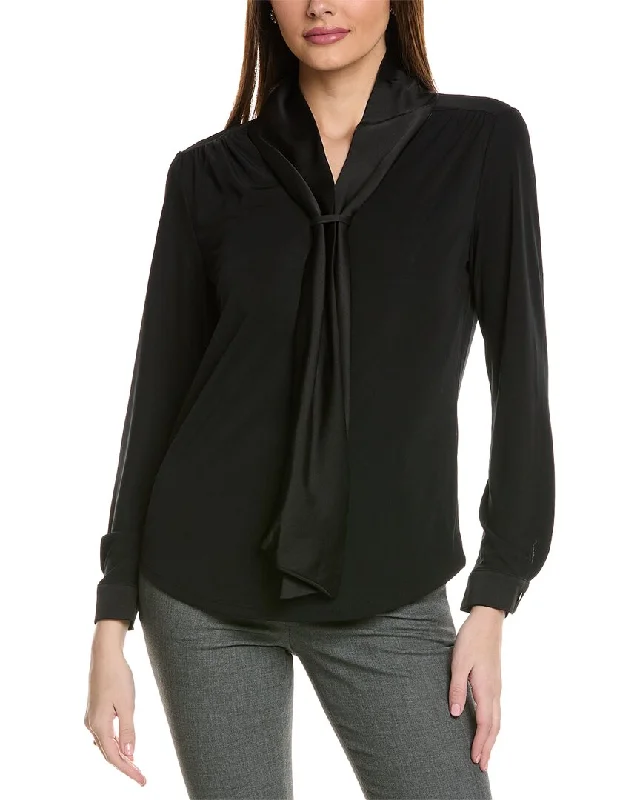 Holiday Gift Guide Sale Anne Klein Mixed Media Top