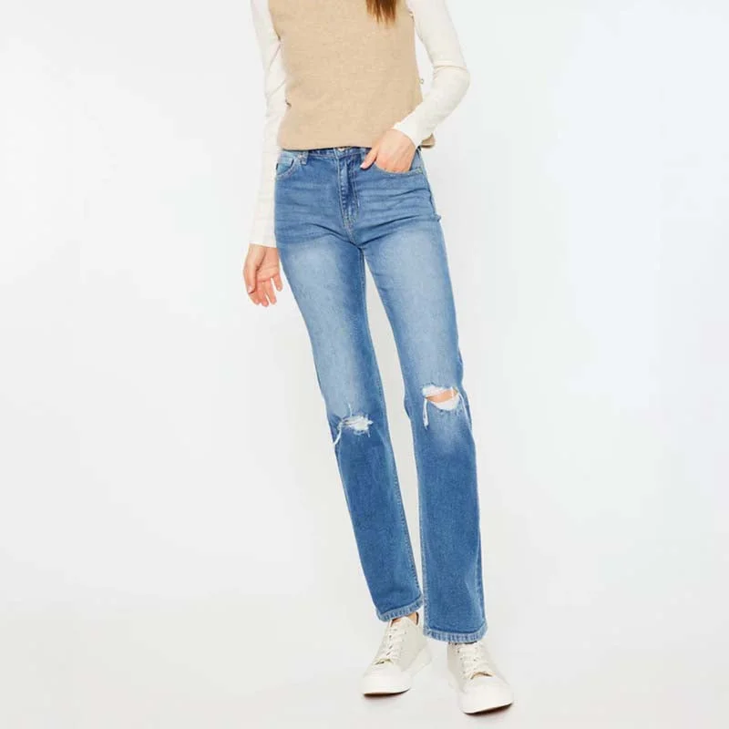 Affordable Women's Clothing The Sultana High Rise Straight Jeans