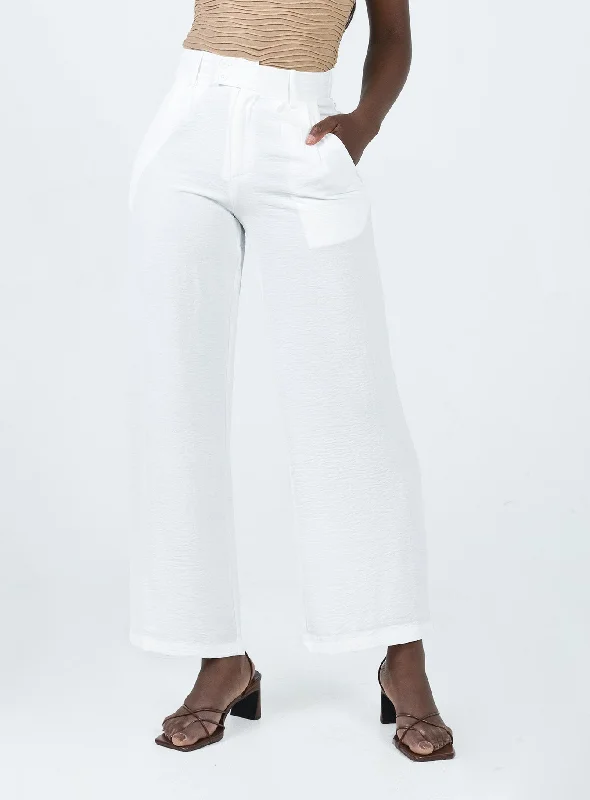 Women's Fashion Clothing Zelaya Pants White