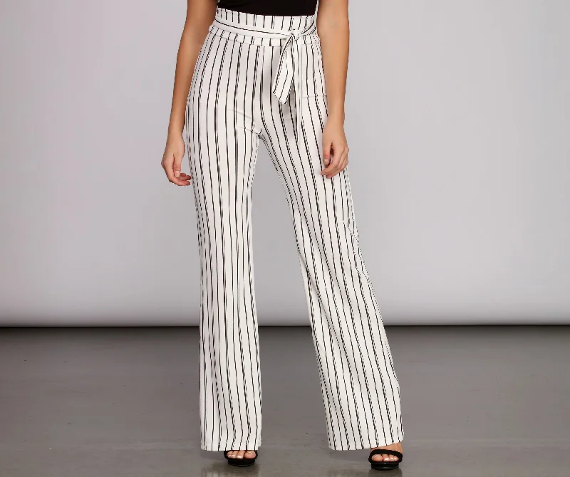 Elegant Clothing Tie Me Up High Waist Pants