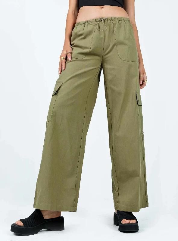 Sophisticated Style Mackey Cargo Utility Pants Khaki