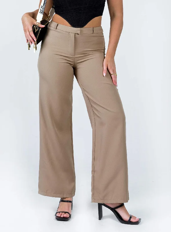 Unleash Your Trendy Side Rozzila Pants Taupe