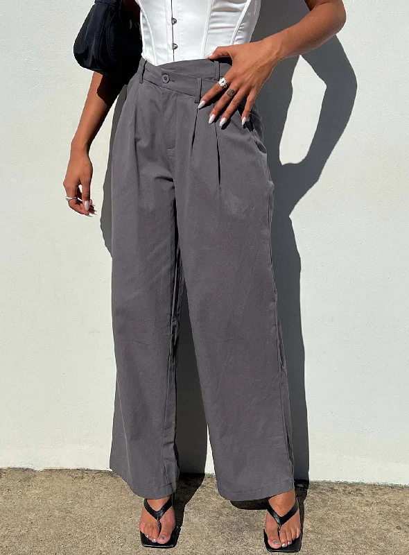 Effortless Chic for Women Mertyl Asymmetric Pants Slate