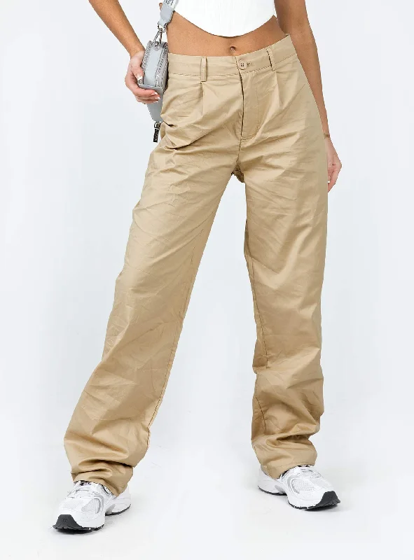 Online Boutique Stores Titius Pants Light Beige