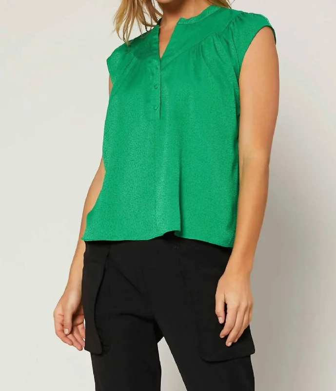 Clothing Online Terry Top In Green