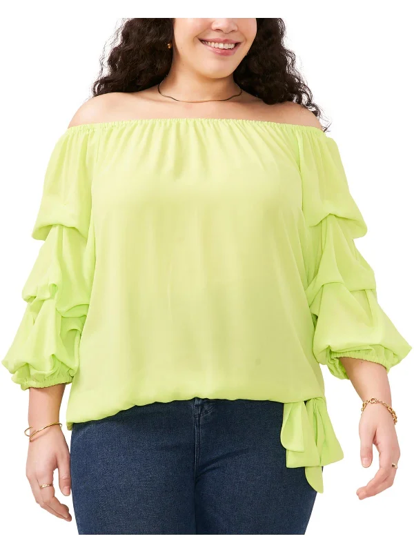 Trendy Boutique Online Plus Womens Stretch Off The Shoulder