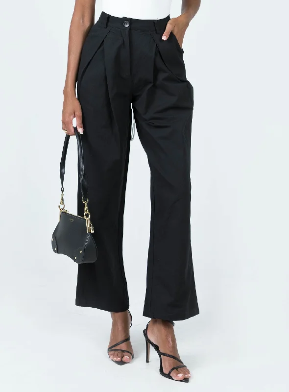 Chic Styles Sapphire Pants Black