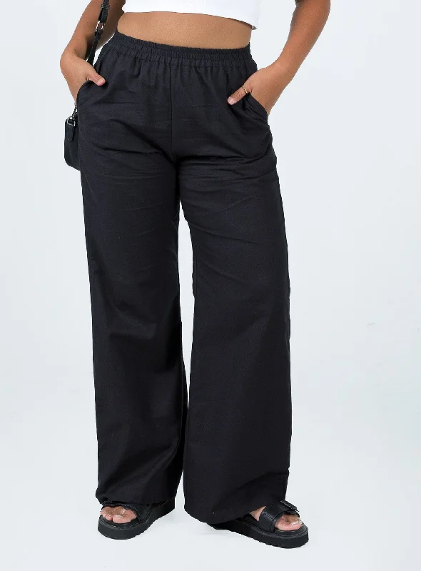 Chic Casual Style Motel Yara Trouser Black