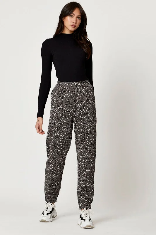 Casual Style for Busy Women Print Jogger Track Pants