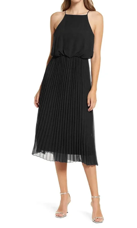 Versatile Women's Fashion Sam Edelman 02S658 - Electric Pleated A-Line Long Dress