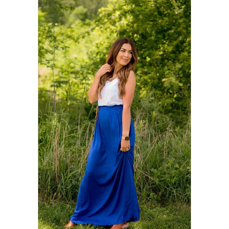 Flash Sale Starts Cinch Waisted Colored Bottom Tank Maxi