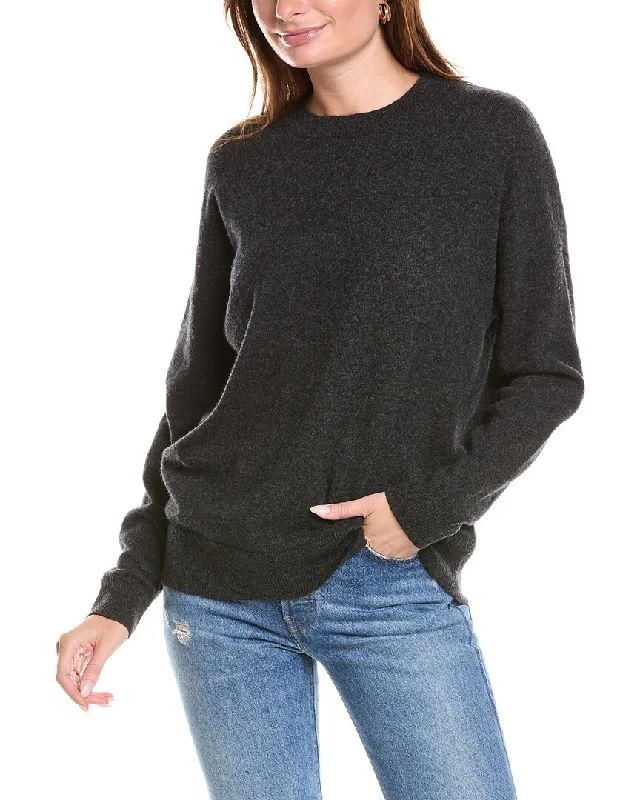 Plus-Size Women's Clothing 27 Miles Malibu Smiley Face Cashmere Sweater