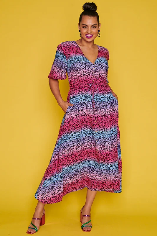 Elegant Clothing For Women Michelle Candy Leopard Dress*