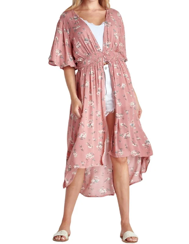 Women's Clothing For Special Occasions Petra Duster In Dusty Pink