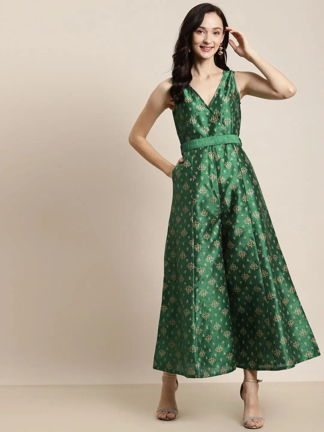 Browse Our Top Products Women Printed Green Jumpsuits & Sets