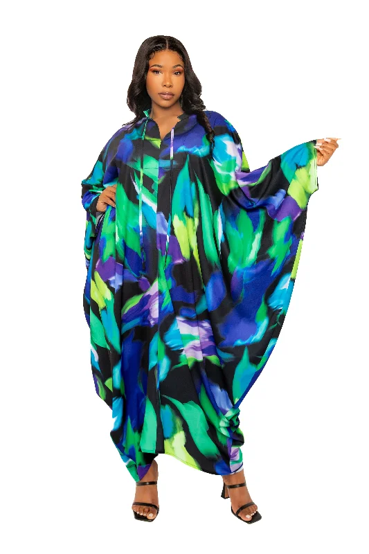 Women's Vacation Clothes Print Tunic Maxi Dress