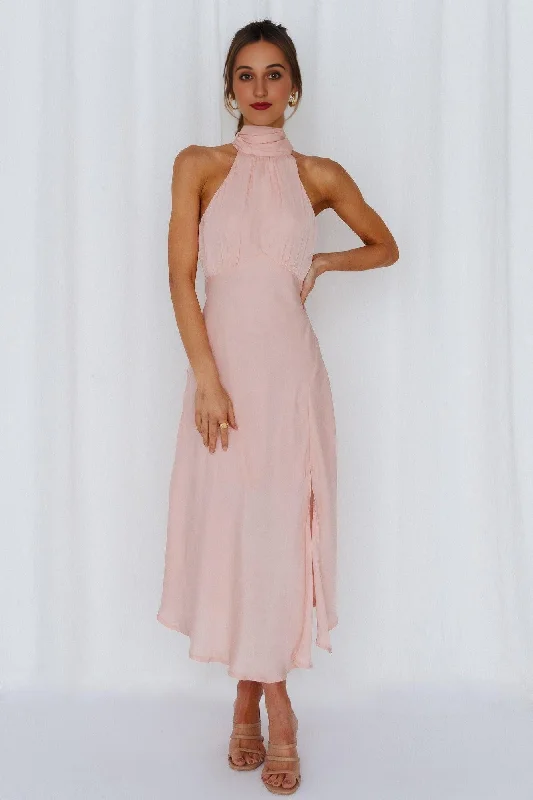Charming Everyday Clothing For Women No Tears Here Maxi Dress Peach