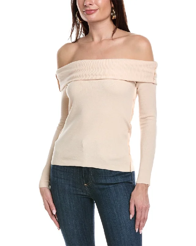 Women's Formal Clothes & Rouge Off-The-Shoulder Sweater