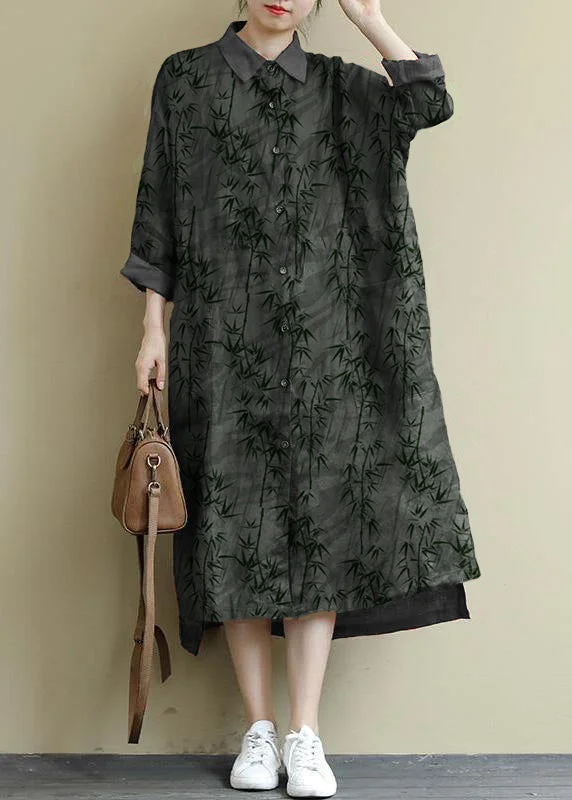 Women's Workout Clothing black bamboo Linen Shirt Dress Casual Oversize Spring Maxi Dresses Women's Workout Clothing black bamboo Linen Shirt Dress Casual Oversize Spring Maxi Dresses