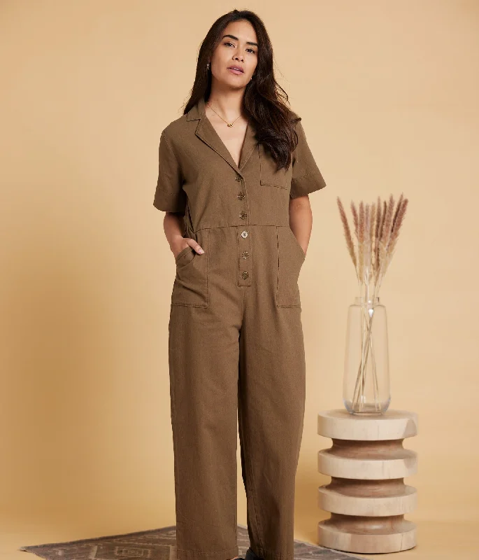 Special Offers Gemini Jumpsuit - Teak