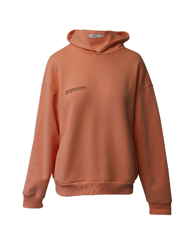 Stylish Women's Clothing Pangaia 365 Hoodie in Orange Cotton