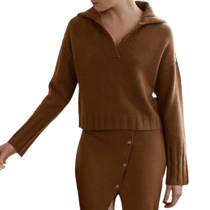 Plus-Size Women's Clothing Maeve Sweater In Caramel