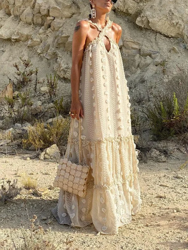 Elegant Clothing For Women Halterneck Elegant Cake Dress