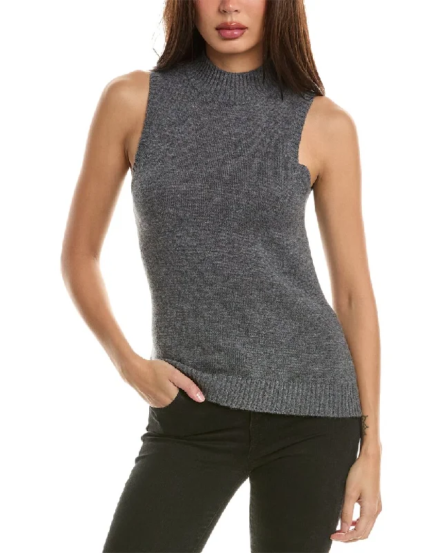 Affordable Women's Clothes Hannah Rose Mock Neck Wool & Cashmere-Blend Sweater