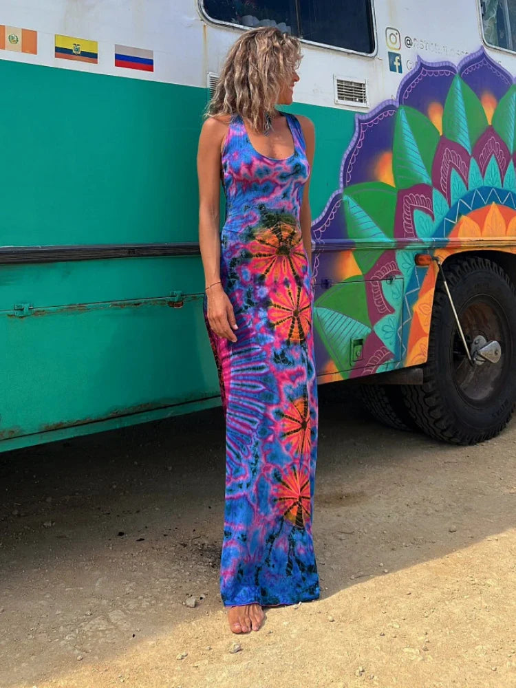 Stylish And Comfortable Clothing For Women Holiday Beach Vintage Printed Women 2024 Fashion Summer Sexy Backless Cross Slim Maxi Dress Stylish And Comfortable Clothing For Women Holiday Beach Vintage Printed Women 2024 Fashion Summer Sexy Backless Cross Slim Maxi Dress