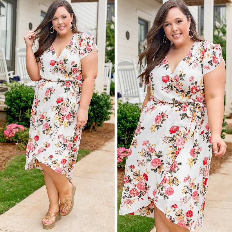 Extreme Clearance Deals Plenty Of Sunshine Dress, Ivory-Pink