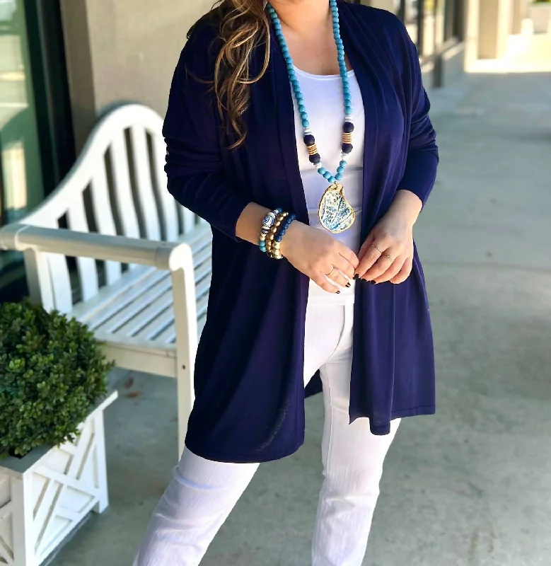 Women's Vintage-Inspired Clothing Emory Cardigan In Navy