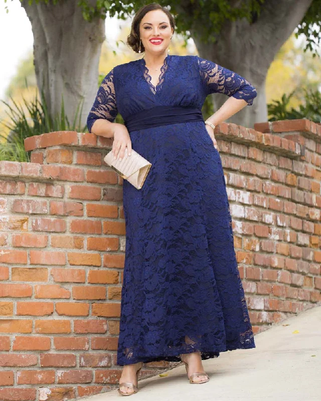 Women's Clothing For Casual Outings Screen Siren Lace Evening Gown