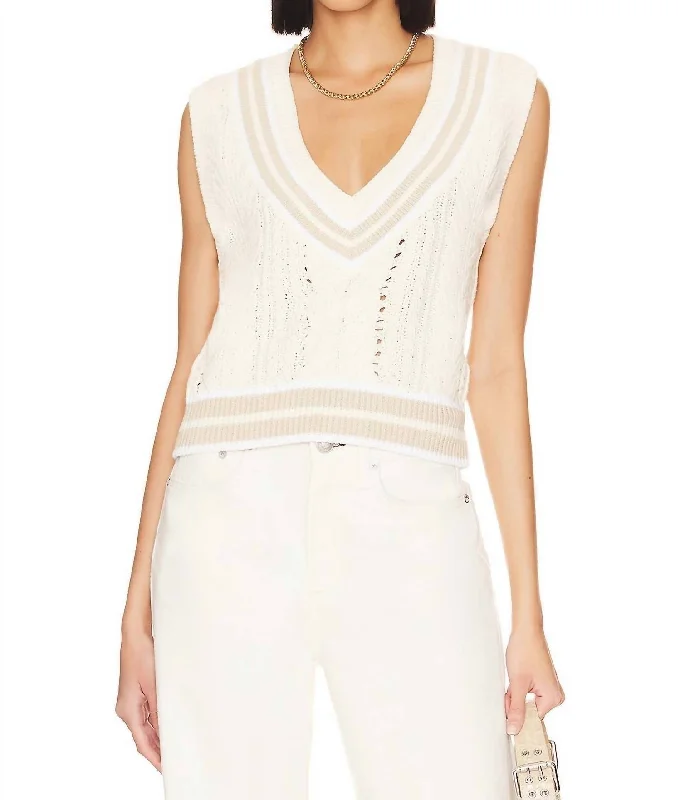 Women's Everyday Clothes Brandi Slim Vest In Ivory