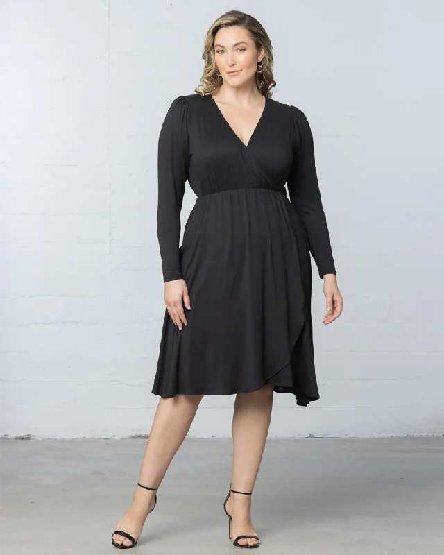 Affordable Women's Clothing Aster Faux Wrap Dress - Sale!