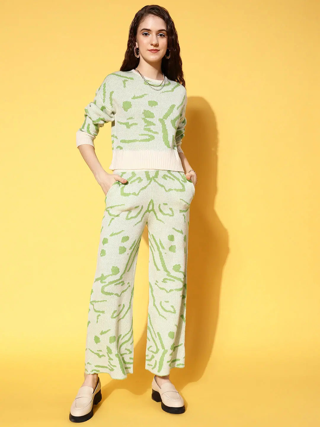 Casual Chic Women Solid Green Jumpsuits & Sets